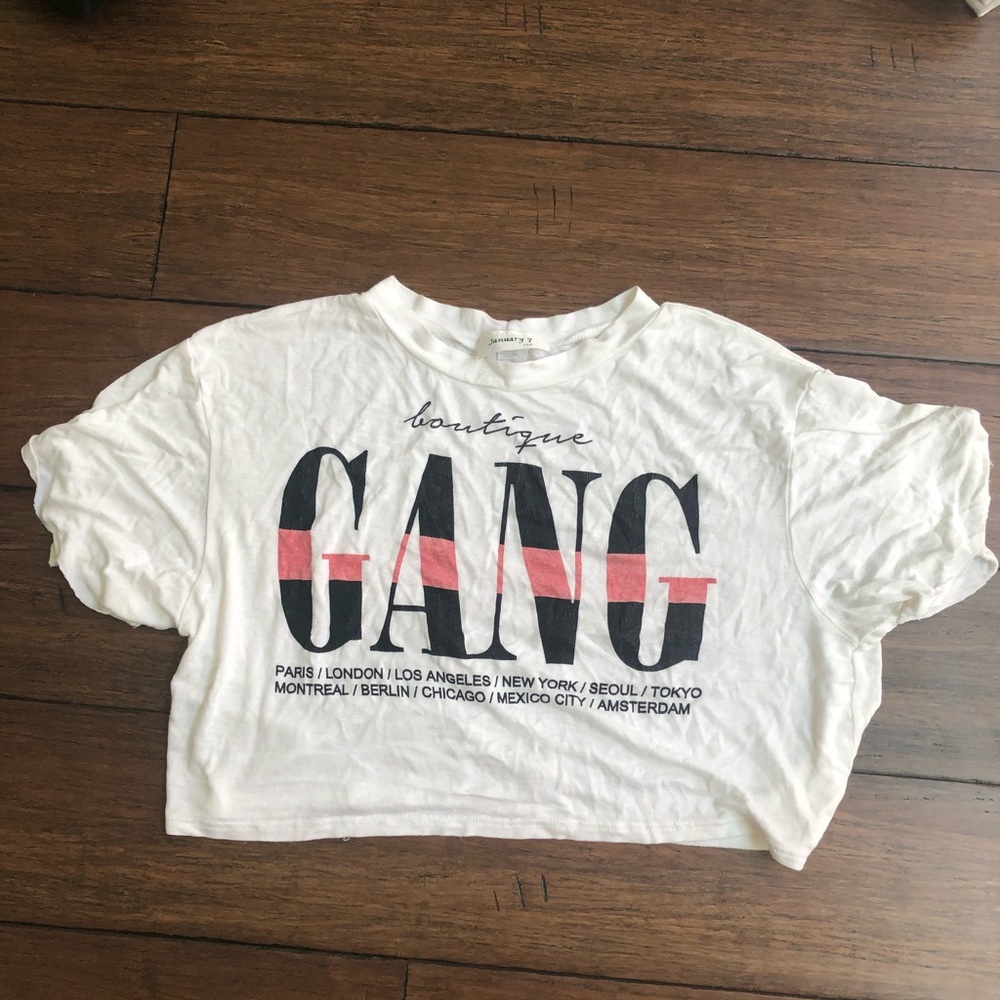 Forever 21 gang crop top